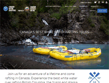 Tablet Screenshot of canadianraftingadventures.com